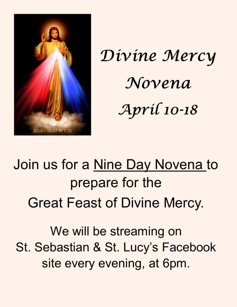 Divine Mercy Novena St Sebastian Parish